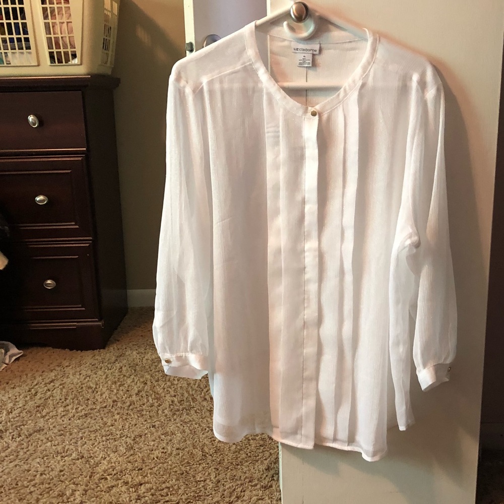 Liz Claiborne NWT white blouse
